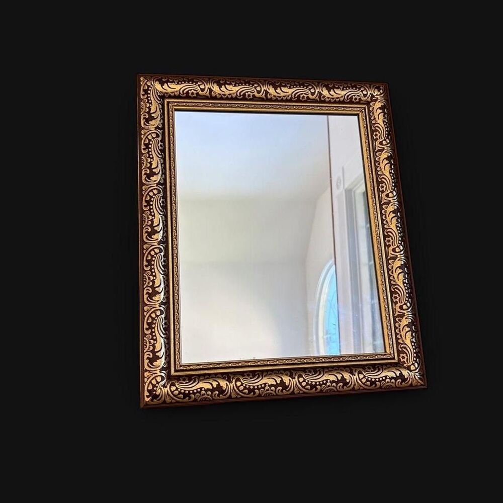 Whimsical Gold Ornate Mirror